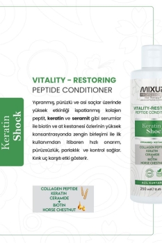 Mixup! Acil Kurtarma Yıpranmış Saçlar için Kolajen,Peptit,Keratin,Ceramide Yüksek Kontrastlı Krem 250 ML - Thumbnail