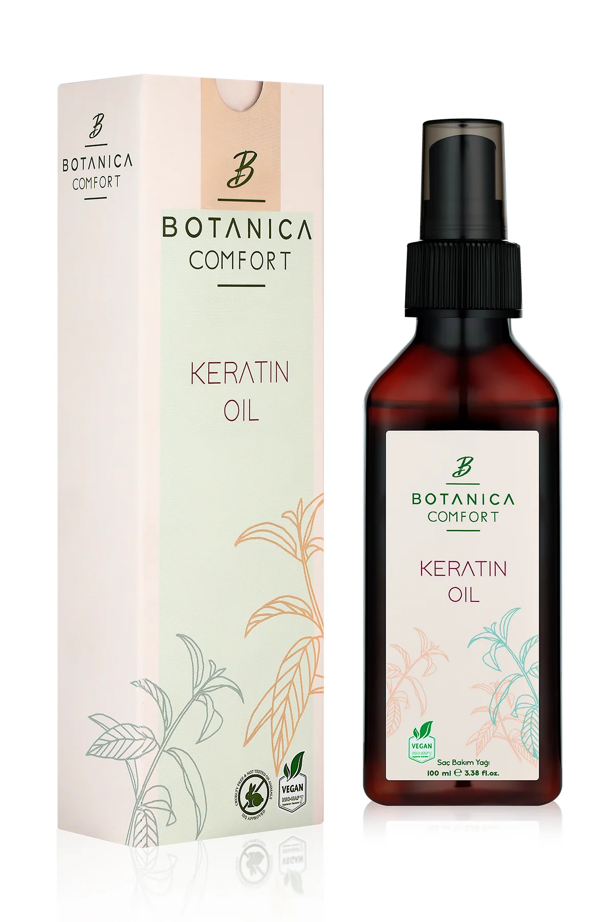 Botanica Comfort Aşırı Yıpranmış Saçlar için Keratin Bakım Yağı 100 ml - Thumbnail