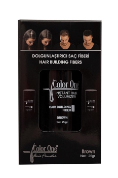 Color One - Color One Hair Building Fibers Brown Dolgunlaştırıcı Saç Fiberi Kahverengi 25gr