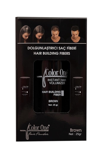 Color One Hair Building Fibers Brown Dolgunlaştırıcı Saç Fiberi Kahverengi 25gr