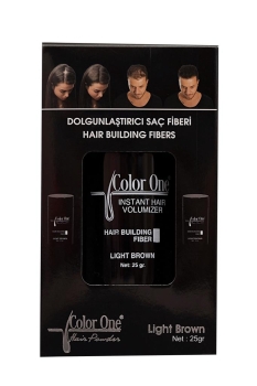 Color One - Color One Hair Building Fibers Light Brown Dolgunlaştırıcı Saç Fiberi Açık Kahve 25gr