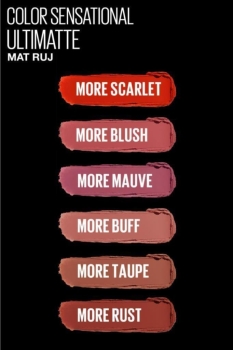 Color Sensational Ultimatte Mat Ruj- 499 More Blush Pembe - Thumbnail