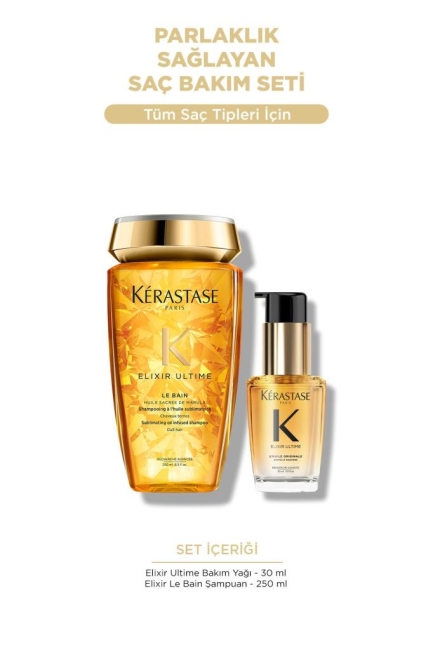 Kerastase Elixir Parlaklık Sağlayan Saç Bakım Seti