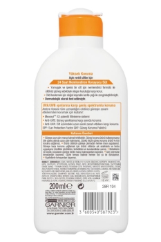 Garnier Ambre Solaire Koruyucu Süt GKF30 200ML - Thumbnail