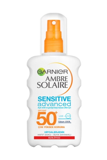 Garnier Ambre Solaire Sensitive Advanced Güneş Koruyucu Sprey GKF50+ 200ML