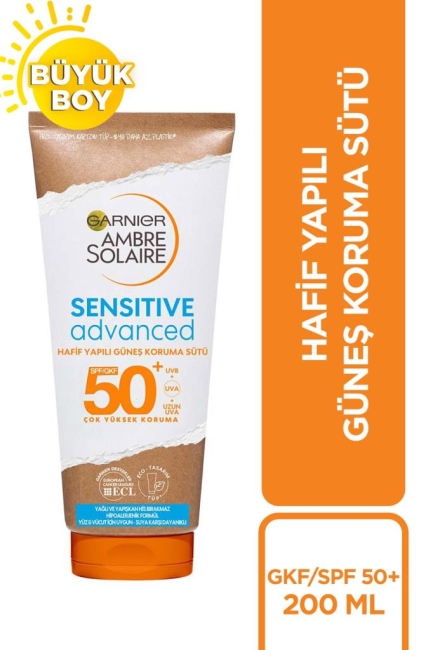 Garnier Ambre Solaire Sensitive Advanced Koruyucu Süt GKF50+ 