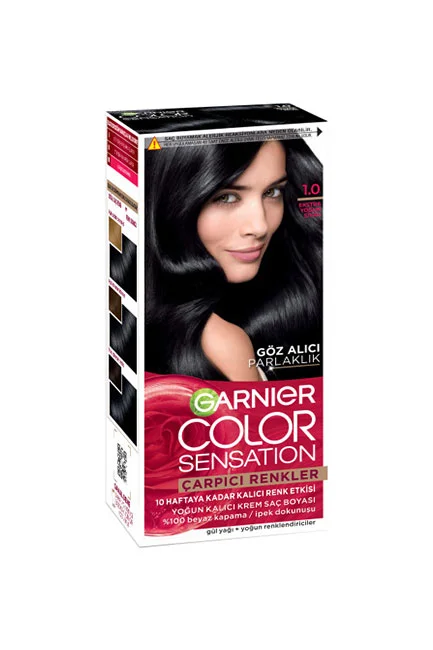 Garnier Çarpıcı Renkler 1.0 Ekstra Yoğun Siyah Saç Boyası