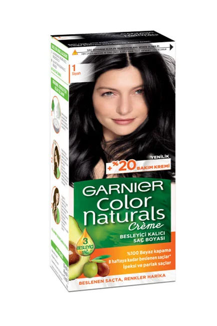 Garnier Color Naturals Saç Boyası 1 Siyah