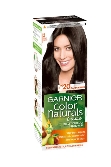 Garnier Color Naturals Saç Boyası 3 Koyu Kahve