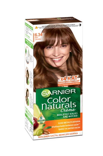 Garnier Color Naturals Saç Boyası 6.34 Altın Kumral