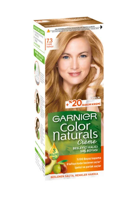 Garnier - Garnier Color Naturals Saç Boyası 7.3 Fındık Kabuğu