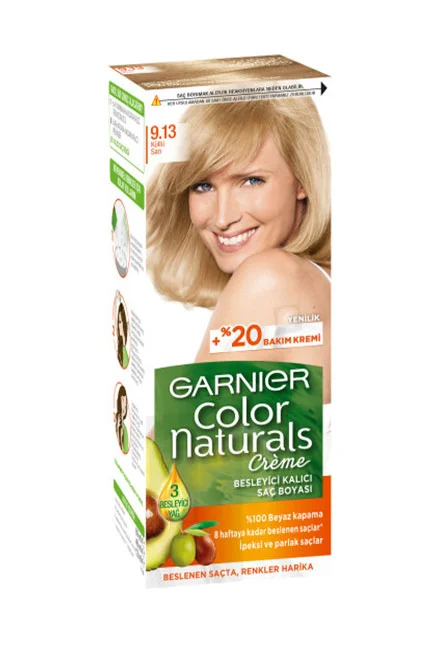 Garnier Color Naturals Saç Boyası 9.13 Açık Küllü Sarı