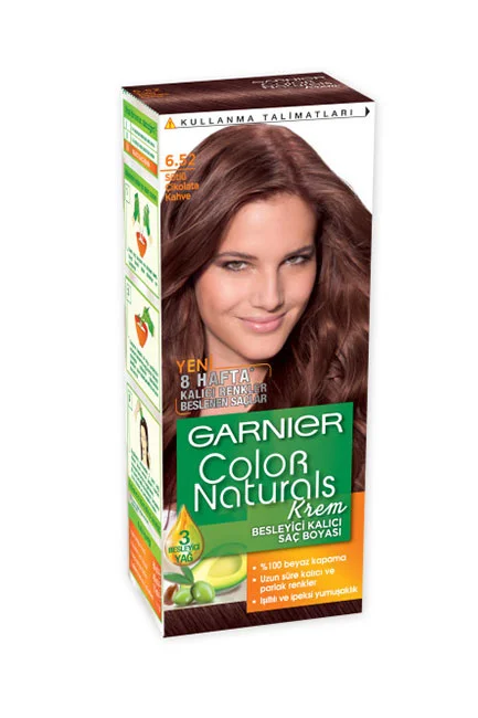 Garnier Color Naturals Saç Boyası 6.52 Sütlü Çikolatalı Kahve