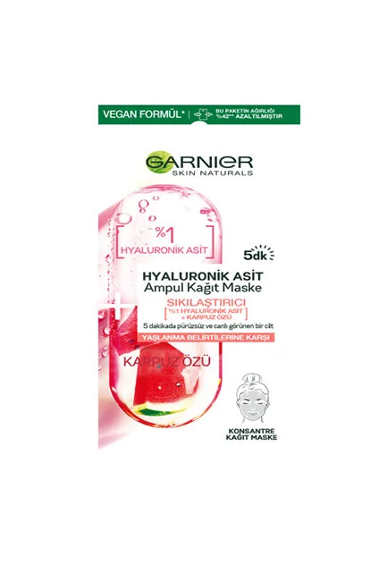 Garnier Hyaluronik Asit Sıkılaştırıcı Ampul Kağıt Yüz Maskesi