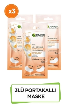 Garnier - Garnier Nem Bombası Göz Altı Torbalarına Karşı Kağıt Göz Maskesi 3'lü Set