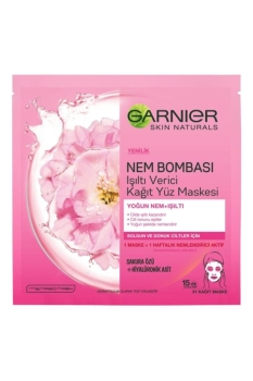 Garnier - Garnier Nem Bombası Işıltı Verici Kağıt Yüz Maskesi