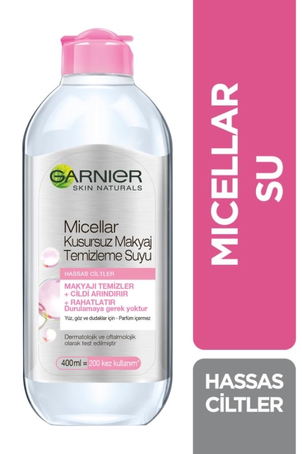 Garnier Skin Naturals Micellar Hassas Ciltler İçin Kusursuz Makyaj Temizleme Suyu 400 ml