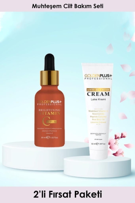 Golden Plus Cilt Bakım Seti (c Vitamini Serum 30 Ml + Leke Kremi 50 Ml)