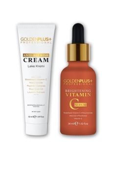 Golden Plus Cilt Bakım Seti (c Vitamini Serum 30 Ml + Leke Kremi 50 Ml) - Thumbnail