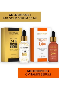 GoldenPlus 24k Gold Luxury Serum 30ml & C Vitamini Serum 30ml - Thumbnail