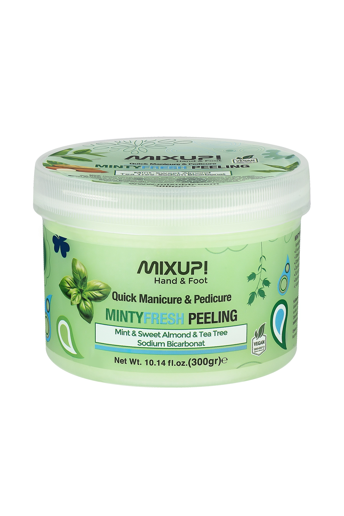 Mixup! Hand & Foot - Manikür & Pedikür Arındırıcı - Besleyici - Nemlendirici Mıntyfresh Peeling 300 gr