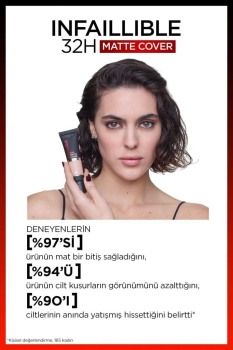 Infaillible 32h Matte Cover Yüksek Kapatıcı Fondöten - 260 Sıcak Alt Ton - Thumbnail