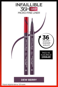 L'Oreal Paris -  Infaillible 36H Grip Micro Fine Eyeliner 04 Dew Berry