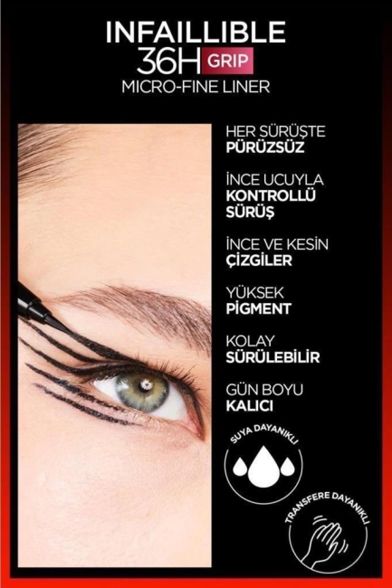  Infaillible 36H Grip Micro Fine Eyeliner 04 Dew Berry