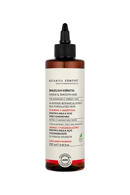 BOTANICA COMFORT İşlem Görmüş ve Yıpranmış Saçlar için Onarıcı Keratin ve Amla Yağı Özlü Saç Bakım Sütü Tonik 250 ML