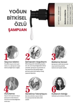 BOTANICA COMFORT İşlem Görmüş ve Yıpranmış Saçlar için Onarıcı Keratin ve Amla Yağı Özlü Şampuan 400 ML - Thumbnail