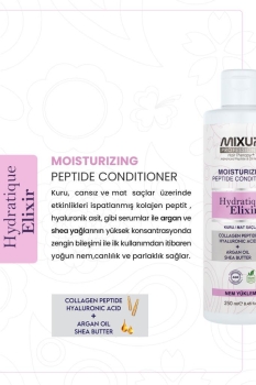 Mixup! Kuru ve Mat Saçlar için Hyaluronik Asit,Kolejen Peptit Kompleks Nem Veren Besleyici Saç Kremi 250 ML - Thumbnail