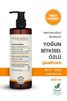 BOTANICA COMFORT Kuru ve Yıpranmış saçlar İçin Monoi, Argan ve Makademya Yağ İçerikli Nourishing Şampuan 400 ML - Thumbnail