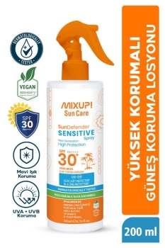 Leke Karşıtı Güneş Koruma Losyonu SPF 30+ Çinko ,Portakal Yağı ve Shea Butter İçerikli 200 ML - Thumbnail