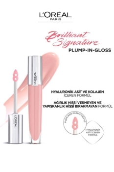 L'Oréal Paris Brilliant Signature Plump in Gloss Ruj 402 I Soar - Thumbnail