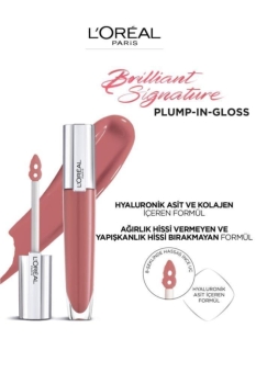 L'Oréal Paris Brilliant Signature Plump in Gloss Ruj 412 I Heighten - Thumbnail