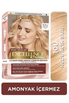 L'Oreal Paris - L’Oréal Paris Excellence Creme Nude Renkler Saç Boyası – 10U Nude Açık Sarı