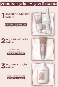 L’Oréal Paris Excellence Creme Nude Renkler Saç Boyası – 6U Nude Koyu Kumral - Thumbnail