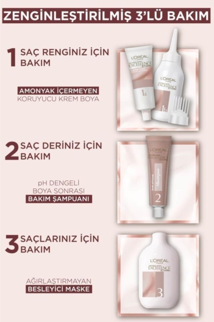 L’Oréal Paris Excellence Creme Nude Renkler Saç Boyası – 7U Nude Kumral