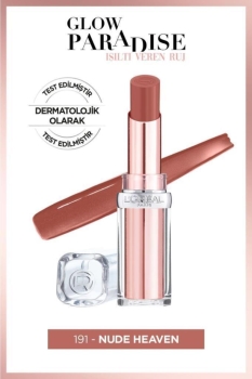 L'Oréal Paris Glow Paradise Balm-in-Lipstick - Işıltı Veren Ruj 191 Nude Heaven - Thumbnail