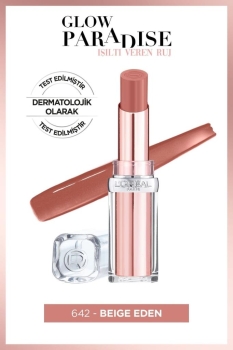 L'Oréal Paris Glow Paradise Balm-in-Lipstick - Işıltı Veren Ruj 642 Beige Eden - Thumbnail