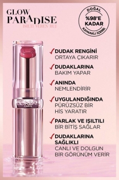 L'Oréal Paris Glow Paradise Balm-in-Lipstick - Işıltı Veren Ruj 642 Beige Eden - Thumbnail