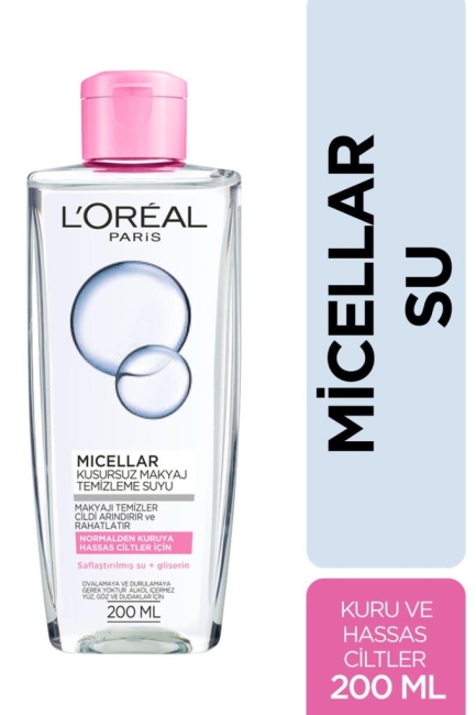 L'Oréal Paris Micellar Makyaj Temizleme Suyu 200ml - Normalden Kuruya