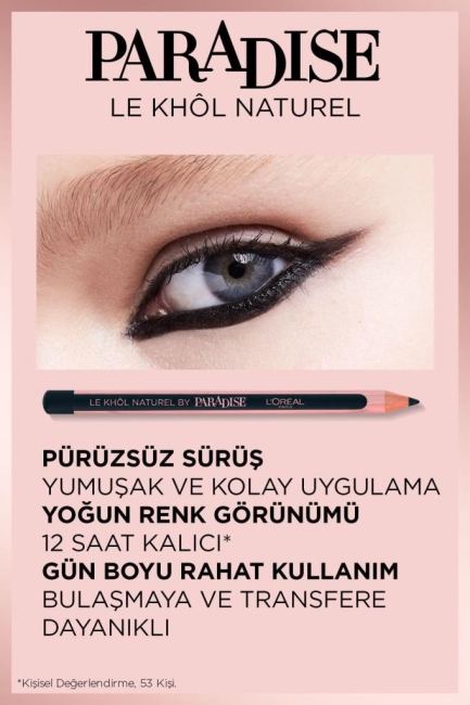 L'Oréal Paris Paradise Le Khol Göz Kalemi 101 Midnight Black