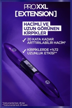 L'Oréal Paris Pro XXL Extension Çift Taraflı Maskara - Uzunluk Etkisi - Thumbnail