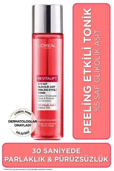 L'Oréal Paris Revitalift %5 Saf Glikolik Asit Peeling Etkili Tonik 180ml - Thumbnail