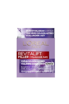 L'Oréal Paris Revitalift Filler Yoğun Dolgunlaştırıcı Yaşlanma Karşıtı Gündüz Kremi- Hyaluronik Asit 50ml - Thumbnail