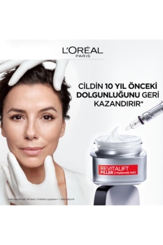 L'Oréal Paris Revitalift Filler Yoğun Dolgunlaştırıcı Yaşlanma Karşıtı Gündüz Kremi- Hyaluronik Asit 50ml - Thumbnail