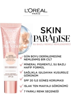 L'Oréal Paris Skin Paradise Su Bazlı Renkli Nemlendirici 02 Fair - Thumbnail