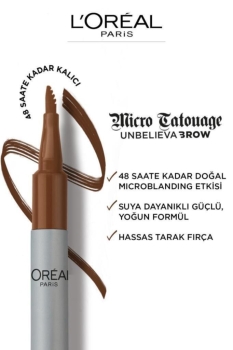 L'Oréal Paris Unbelieva Brow Micro Tatouage Kaş Kalemi - 108 Dark Brunette - Thumbnail