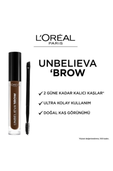 L'Oréal Paris Unbelieva Brow Uzun Süre Kalıcı Kaş Jeli - 109 Ebony - Thumbnail